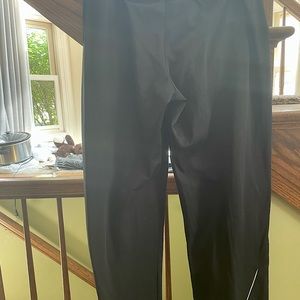 Black Adidas medium Running pants slightly tapered, tie in the front